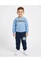 Boys' Winter 2-3-4-5-6 Years Old 3-Ply, No Fleece, Thick, Unprinted, Top and Bottom Set - 3