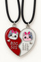 Best Friends Figurine Pair Necklace – Multicolored Pair Necklace - 2