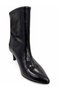Women's Patent Leather Pointed-Toe Ankle Boots with Thin, Stiletto Heels - 4