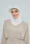 Veil with Half Hat Separated - Off White - 4
