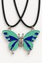 Best Friends Figurine Pair Necklace – Multicolored Pair Necklace