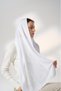 White Non-Stretch Mini Hijab - 5