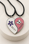 Best Friends Figurine Pair Necklace – Multicolored Pair Necklace - 2