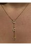 1: Xuping Gold Triple Star-Shaped Zircon Stone Dangle Necklace for Women - Stainless Steel