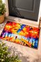 Doormat 60x40 cm, Non-Slip Sole, Fall - Love