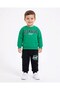 Boys' Winter 2-3-4-5-6 Years Old 3-Ply, No Fleece, Thick, Unprinted, Top and Bottom Set