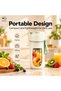 KINGLINE Portable Blender, 500ml USB-C Rechargeable Personal Blender, Mini Smoothie Maker and Milkshake Mixer, One-Touch Operation, Food-Grade Materials, Carry Strap, for Home, Travel and Gym - 3