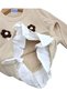 Girls' Winter 3-Ply Sweatshirt with Floral Embroidery and Brushed Inside Velvet Pants Set for 6, 9, 12, 18, and 24 Months - 6
