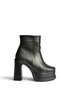 Z965201009 Black Women's Boots with Thick Platform Heels - 4
