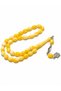 Powdered Amber Prayer Beads, Barley-Cut, with Tasseled Metal Details, Special Design, Colorful, Gift-Worthy Men's Prayer Beads for Everyday Use - 3