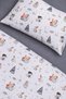 100% Cotton Winter-Themed Baby Duvet Cover Set, 4-Piece Set (100x150) - 3