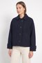 Buttoned Melton Coat 202727 - NAVY - 2