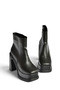 Z965201009 Black Women's Boots with Thick Platform Heels - 6