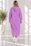 WOMEN'S BATTAL SIZE COTTON JERSEY HOODED DRESS - 6