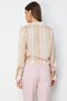 Side-Tie Patterned Blouse 02058 - 5