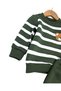 Boys' Süzene Teddy Bear Print Embroidered Winter 3-Thread Brushed Inside 1-2-3 Years 2-Piece Top and Bottom Set - 3