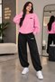 ZERO-NECK BRUSHED INSIDE TRACKSUIT, SEASONAL, 4-STRIPE PRINT, WOMEN'S/MEN'S UNISEX STYLE