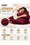 Premium Microfiber Pillowcase, Pack of 1, Soft Breathable Wrinkle-Resistant Pillow Cover with Envelope Closure, Easy-Care Bedding for Home & Hotel. - 5