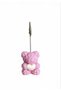 Cute Teddy Rose Bear Note and Photo Holder—Handmade from Concrete - 2