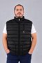 Plus-Size Men's Puffer Vest with Zipper