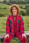 Women's Suzani Embroidered Velvet Jacket – Ethnic Bohemian Design - 3