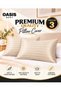 Premium Microfiber Pillowcase, Pack of 1, Soft Breathable Wrinkle-Resistant Pillow Cover with Envelope Closure, Easy-Care Bedding for Home & Hotel.