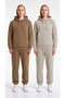 3-Thread 2-Piece Women's Sweatsuit Set with Side Pockets (Fleece-Lined) Top and Bottom