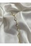 Gold Clover-Patterned Large and Mini White Bracelet 2-Piece Set - 2