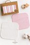 7-Pack Baby Wipes (Boys and Girls) - Burp Cloths - 100% Cotton Baby Wipes 20 cm x 20 cm - Gift Set - In a Box - 2