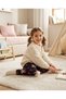 Girls' Corded Fabric, 100% Cotton Patterned 3-Piece Leggings Set - 5
