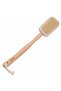 Bath loofah with long wooden handle -