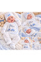 Newborn Baby Boy 5-Piece Hospital Discharge Set: Blue-Patterned Bodysuit Set - 2