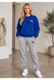 ZERO-NECK BRUSHED INSIDE CHARDON TRACK SUIT, SEASONAL, WITH "ALO" PRINT—WOMEN'S / MEN'S UNISEX STYLE