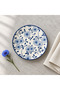 Reye Bleu Set of 4 Dessert Plates Lamé