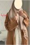 Hand-Embroidered Abaya and Ferace - 7