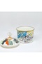 9 CM SMALL ENAMEL JAR & SUGAR BOWL - 7