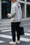 Minimalist, Simple Design, Heather Gray, Unisex, Oversized Cardigan - 2