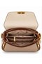 Women's 3-compartment clutch bag and shoulder bag in taupe color - 2