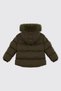 Khaki Coat with Plush-Lined Design for Baby Boys - 2