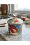 9 CM SMALL ENAMEL JAR & SUGAR BOWL