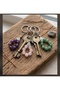 Peace and Good Luck Are in Your Keychain: Amethyst, Rose Quartz & Aventurine 3-Piece Set - 2