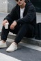 Minimalist, Simple Design Black Unisex Oversized Cardigan - 5