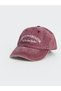 Peak New Season Red Slogan-Embroidered Women's Gabardine Cap