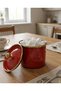 9 CM SMALL RED-GOLD ENAMEL JAR & SUGAR BOWL