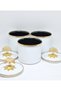 9 CM SMALL WHITE 3-PIECE ENAMELED JAR SET & SPICE JARS - 3