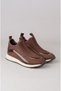 SEÇ MS03 WOMEN'S SNEAKERS WITH Rhinestones, BROWN - 3