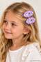 Girls' Buckled Hair Clip Set (Set of 8) - 4