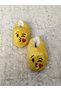 HEART-SHAPED KISS EMOJI DESIGN SOFT PLUSH HOUSE SLIPPERS WITH NON-SLIP SOLES COMFORTABLE HOUSE SLIPPERS - 3