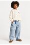 Unisex Leopard Print Balloon-Cut Baggy Jeans