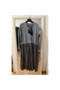 Rochie gri Mirelle cu eșarfă - 4